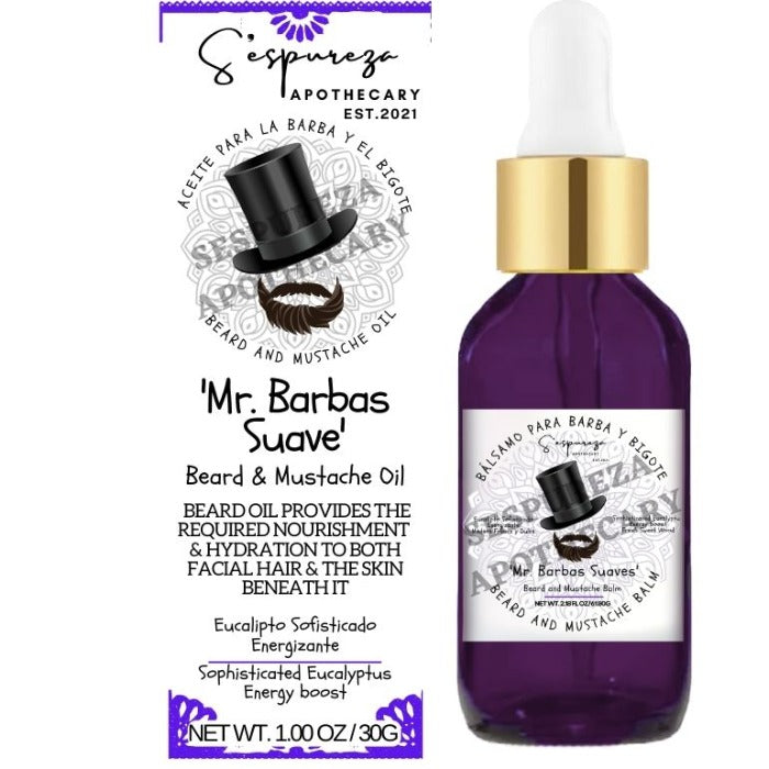'Mr. Barbas Suaves' Beard & Mustache Oil