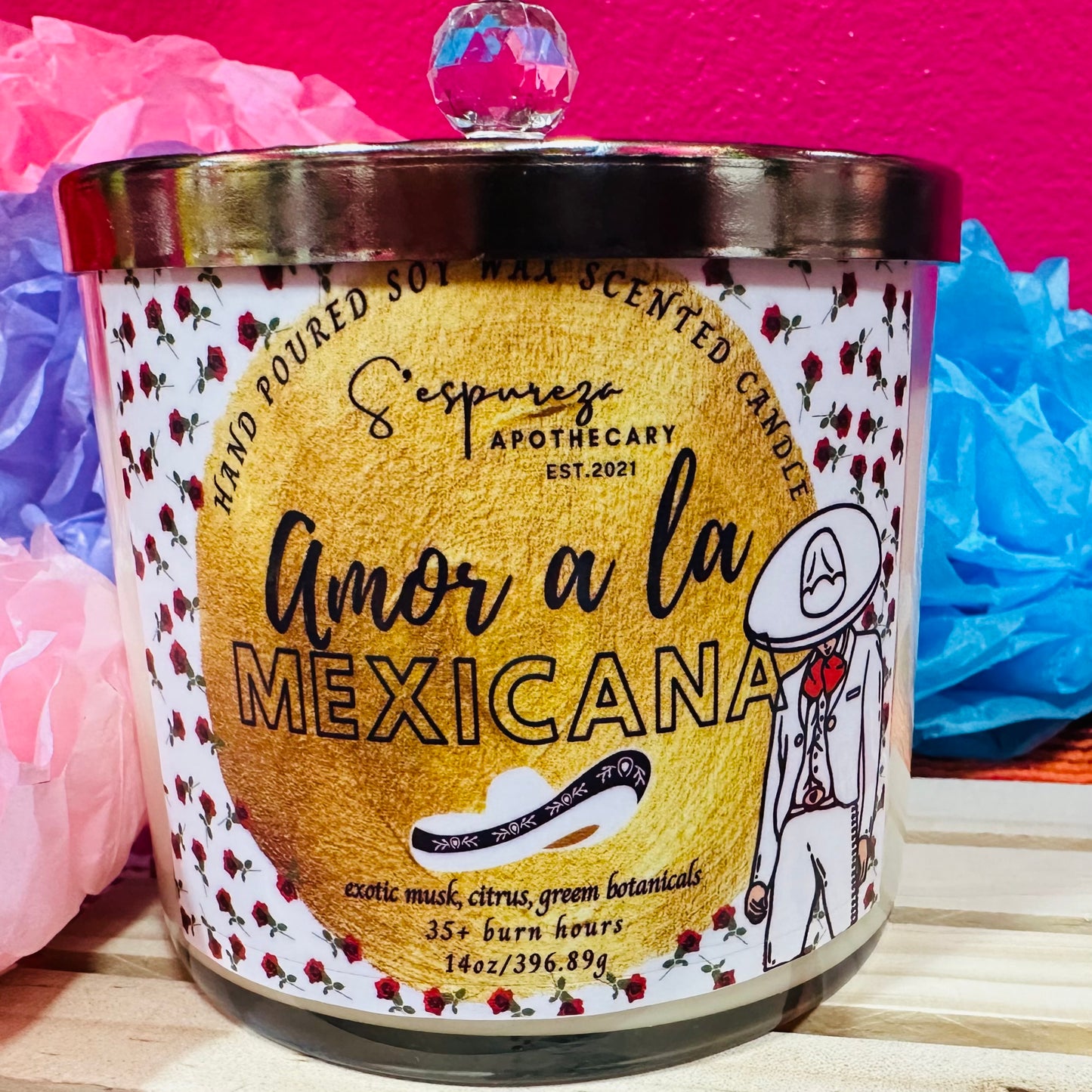 'Amor a la Mexicana' Scented Candle