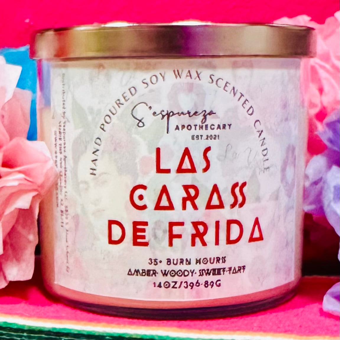 "Las Caras de Frida' Scented Candle