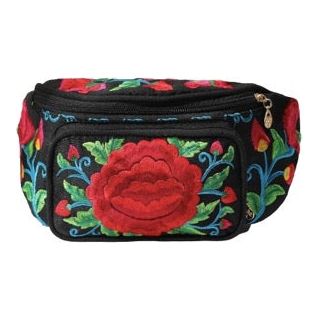 Embroidered Floral Fanny Pack